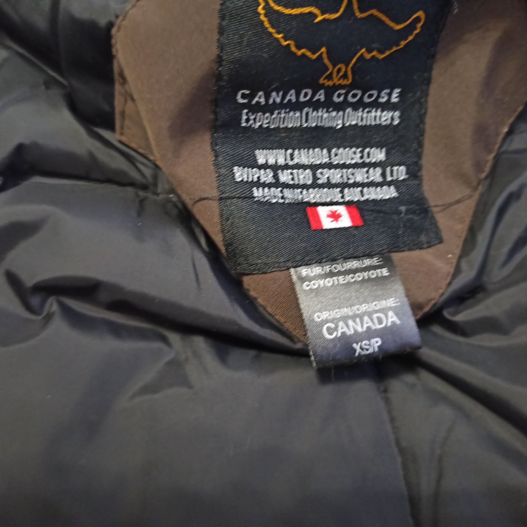 Canada gosse kurtka zimowa rozmiar XS jak roz M brąz