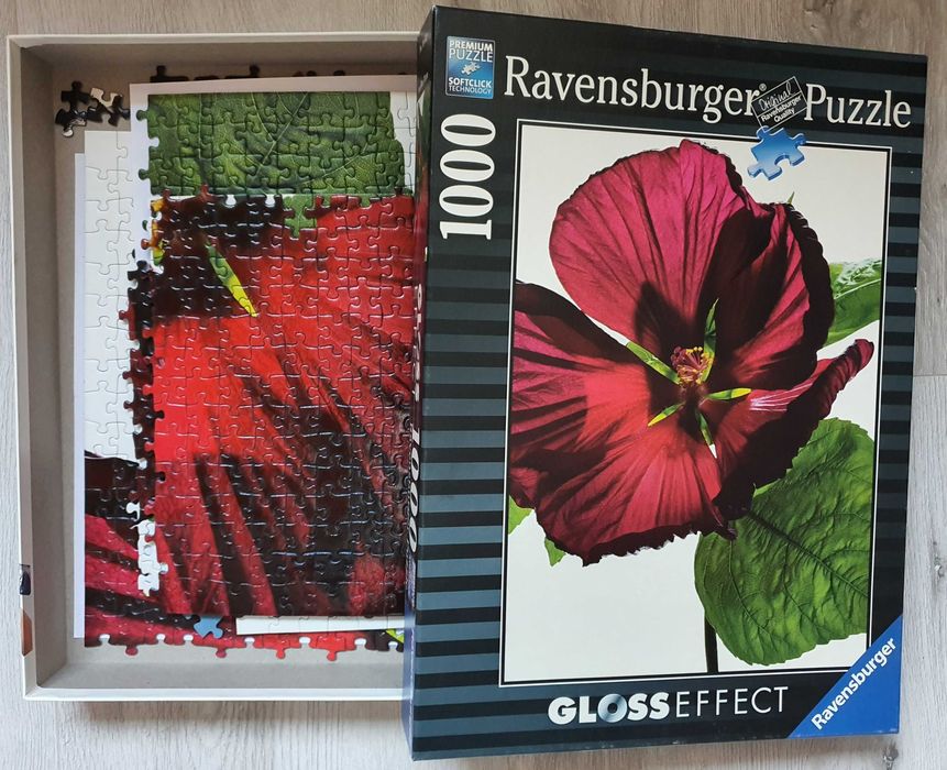 Puzzle GLOSS EFFECT Hibiskus # Ravensburger 1000 #