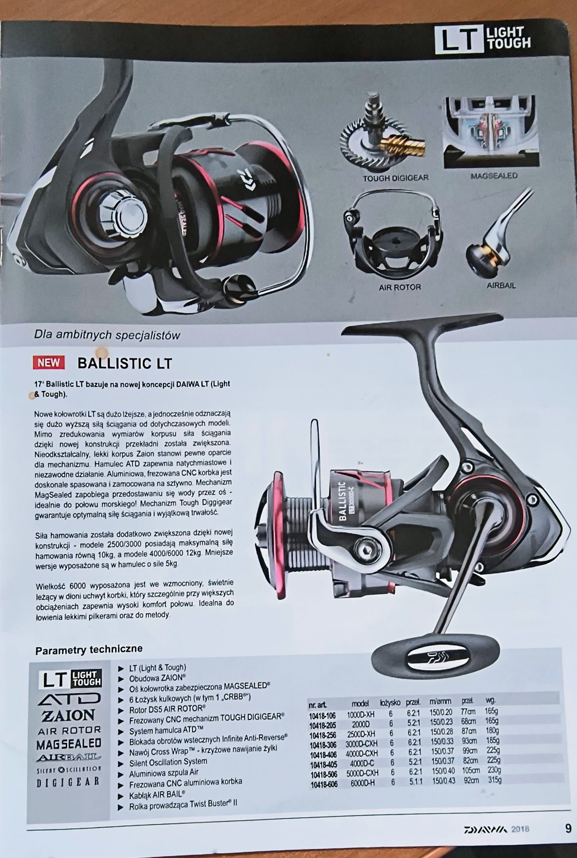 Kołowrotek DAIWA Ballistic LT - 2000 D
