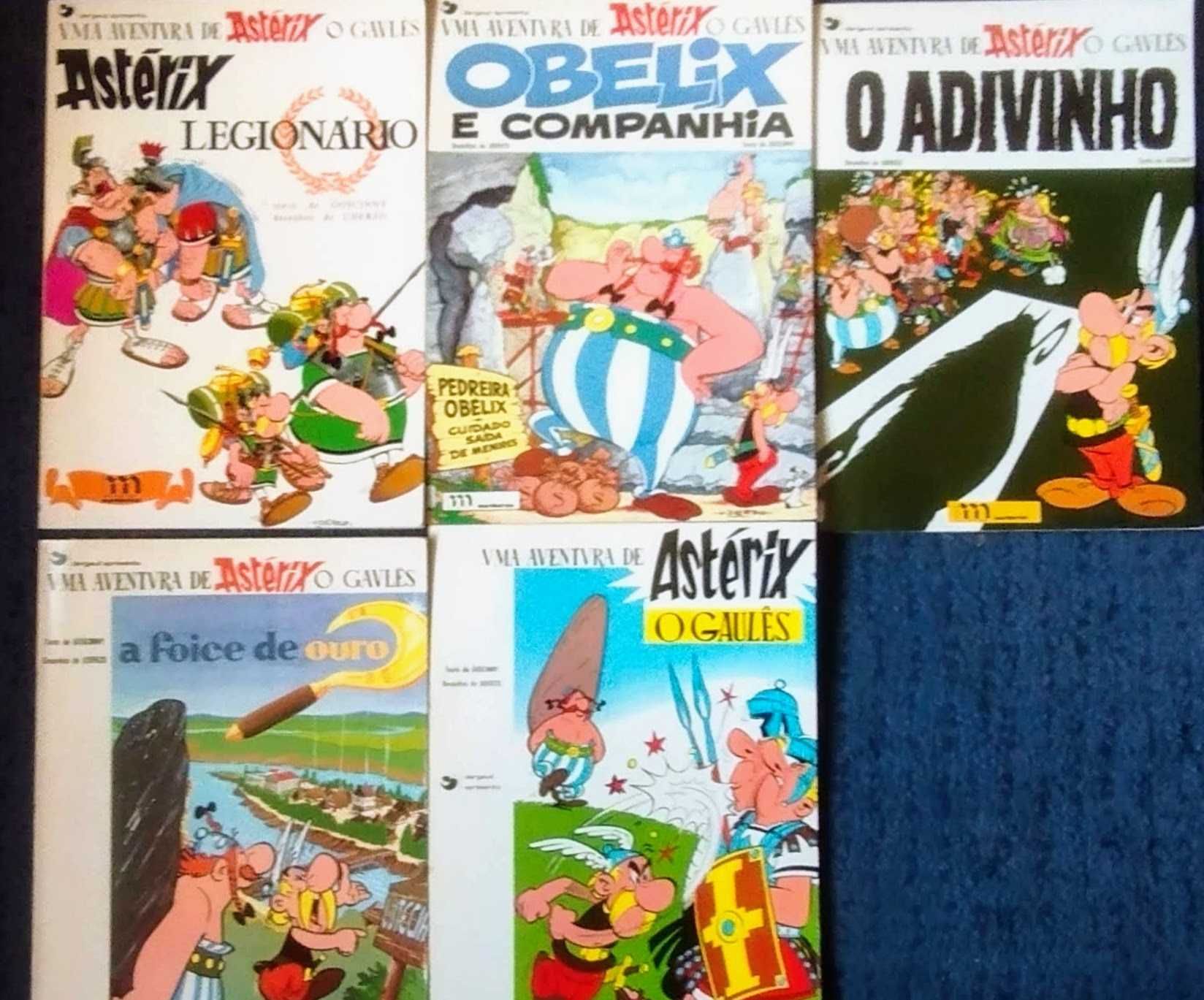 Coleção BD - Asterix. Lucky Luke, Tintim e Valerian