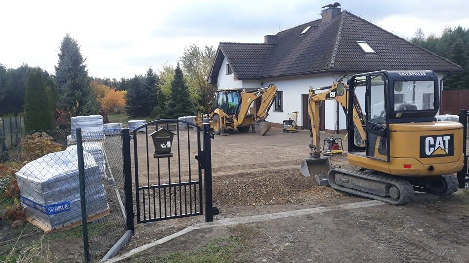 Usługi koparką,koparko ładowarką, wykopy,zasypywanie fundamentów