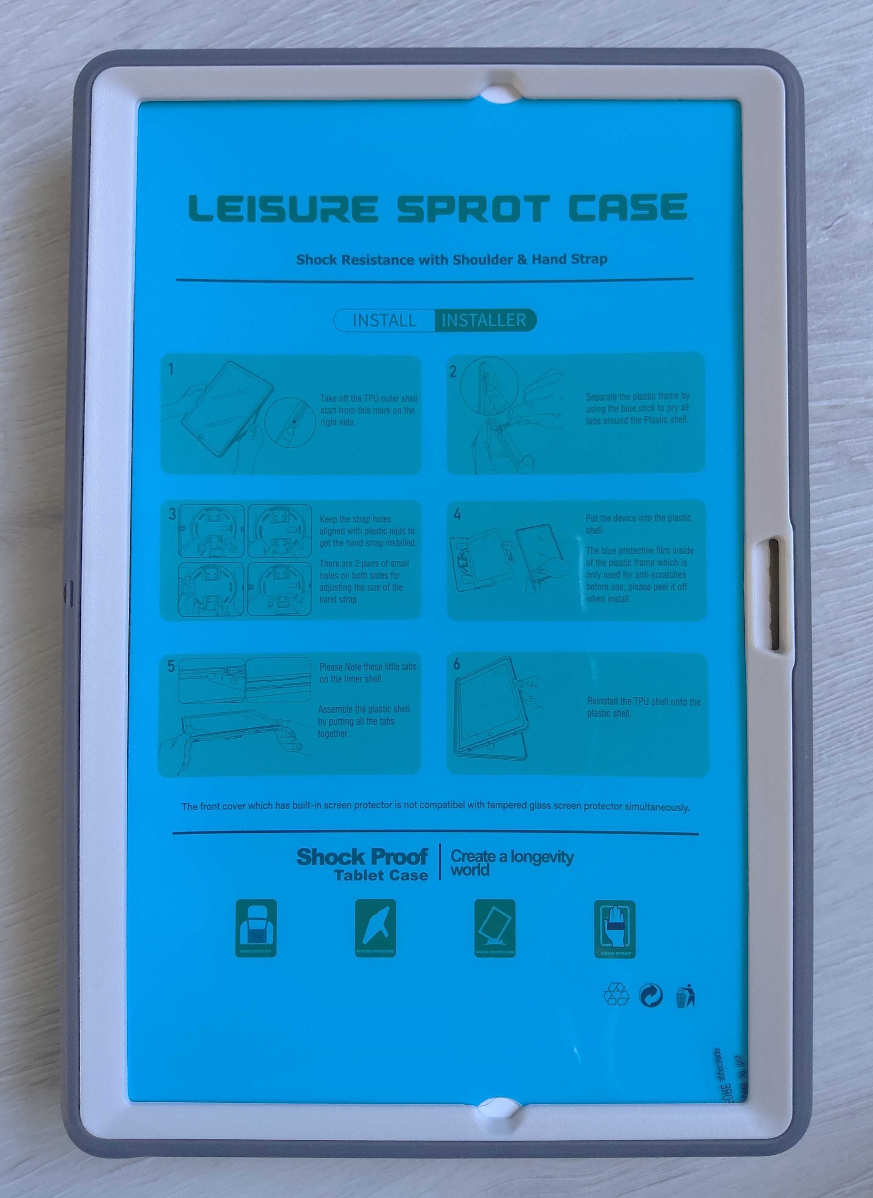 Pancerne etui case obudowa do Samsung Tab A8 X200 10.5 cala szare