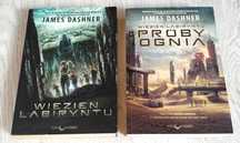 2x James Dashner Więzień Labiryntu + Próby ognia