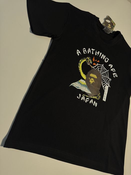 [БЕЗ ПЕРЕДОПЛАТИ] Футболка Bape x Japan Чорна та біла M/L