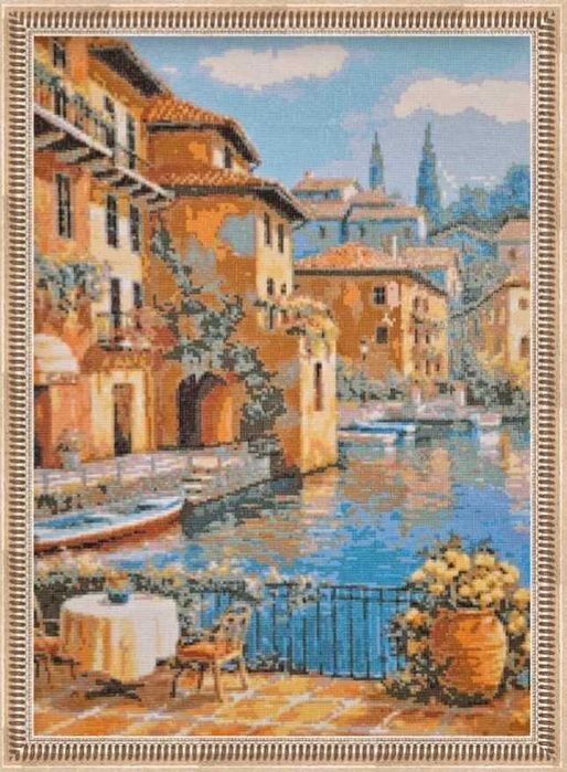Artesanato - Quadro Barcos - 52cm x 72cm feito à mão