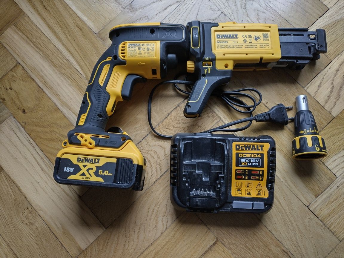Wkrętarka Wiertarka do płyt GK Regipsów 18V DEWALT DCF620P2K aku 1x5Ah