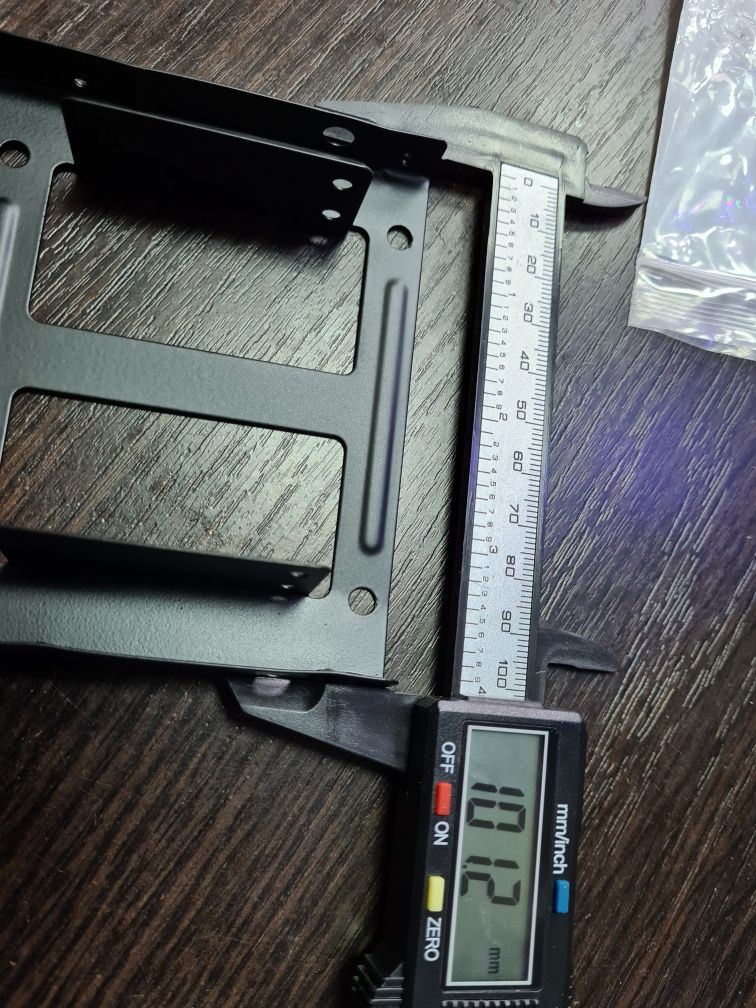 Переходник металлический салазки из 2.5" SSD в 3.5 для 2шт крепление