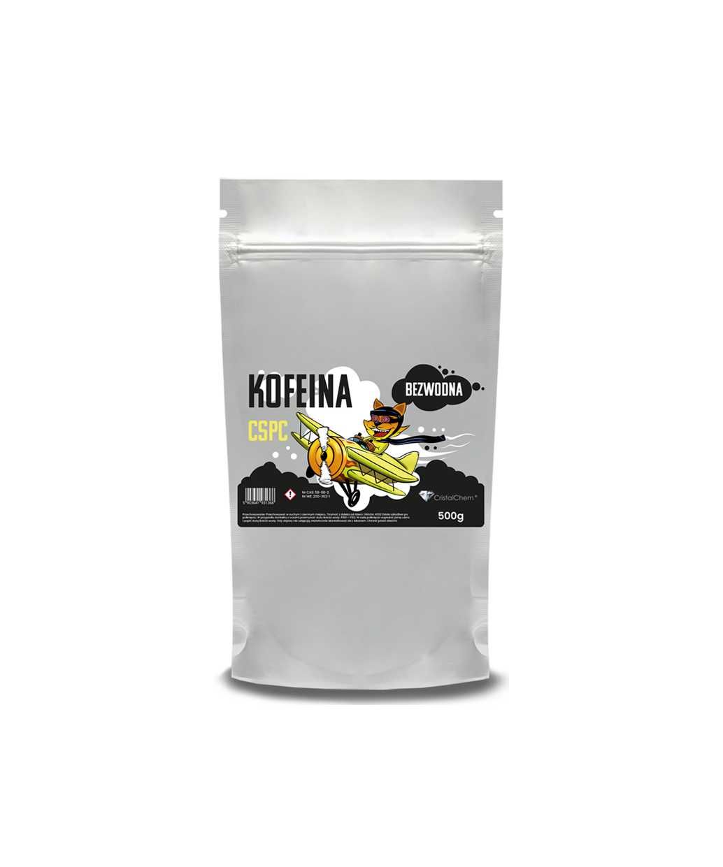 Kofeina Bezwodna 500g CSPC # Puder Proszek # Czysta 100%