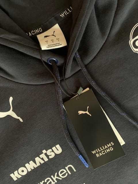 PUMA Williams Racing Formuła 1 2025 męska bluza z kapturem F1 Team - L