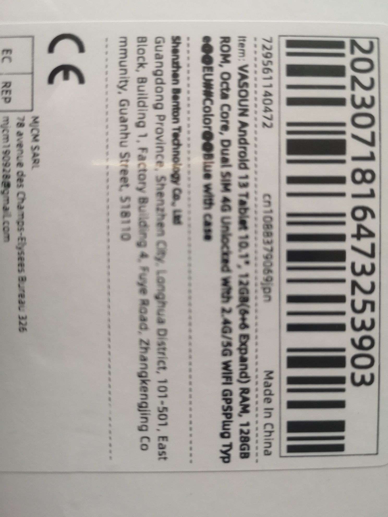 ТОПЦІН Планшет Vasoun tab12(L10),12(6+6)/128гб,10.1IPS,2сім,8ядр,чохол