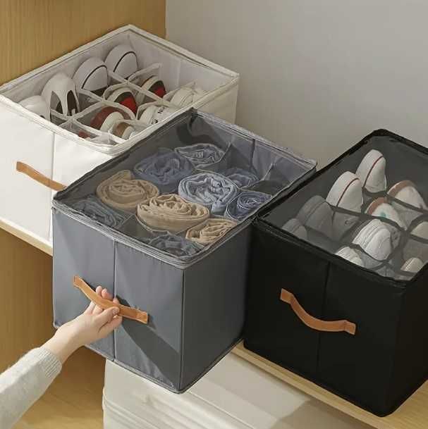 Caixa de Armazenamento Dobrável Organizador Sapatos / Roupa