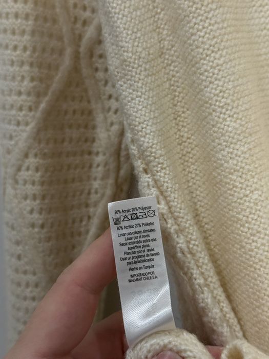 Kremowy sweter damski S