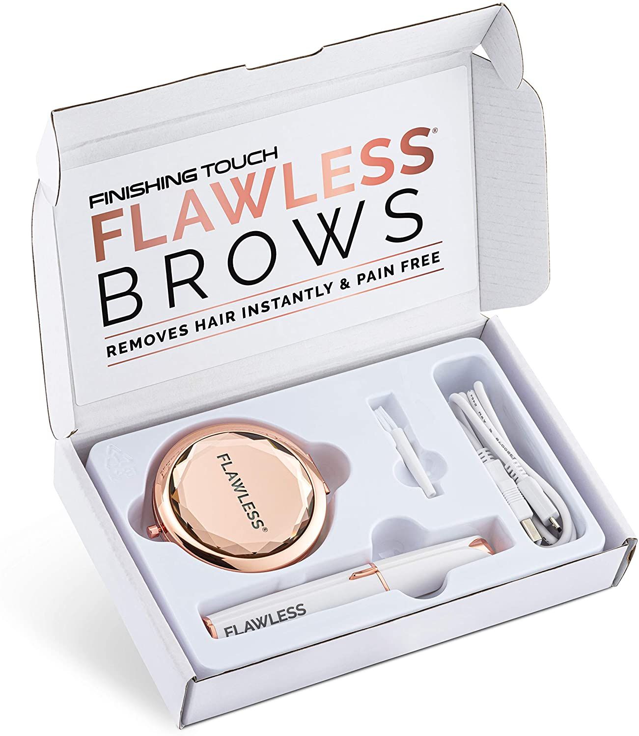 finishing touch flawless brows depilator + lusterko