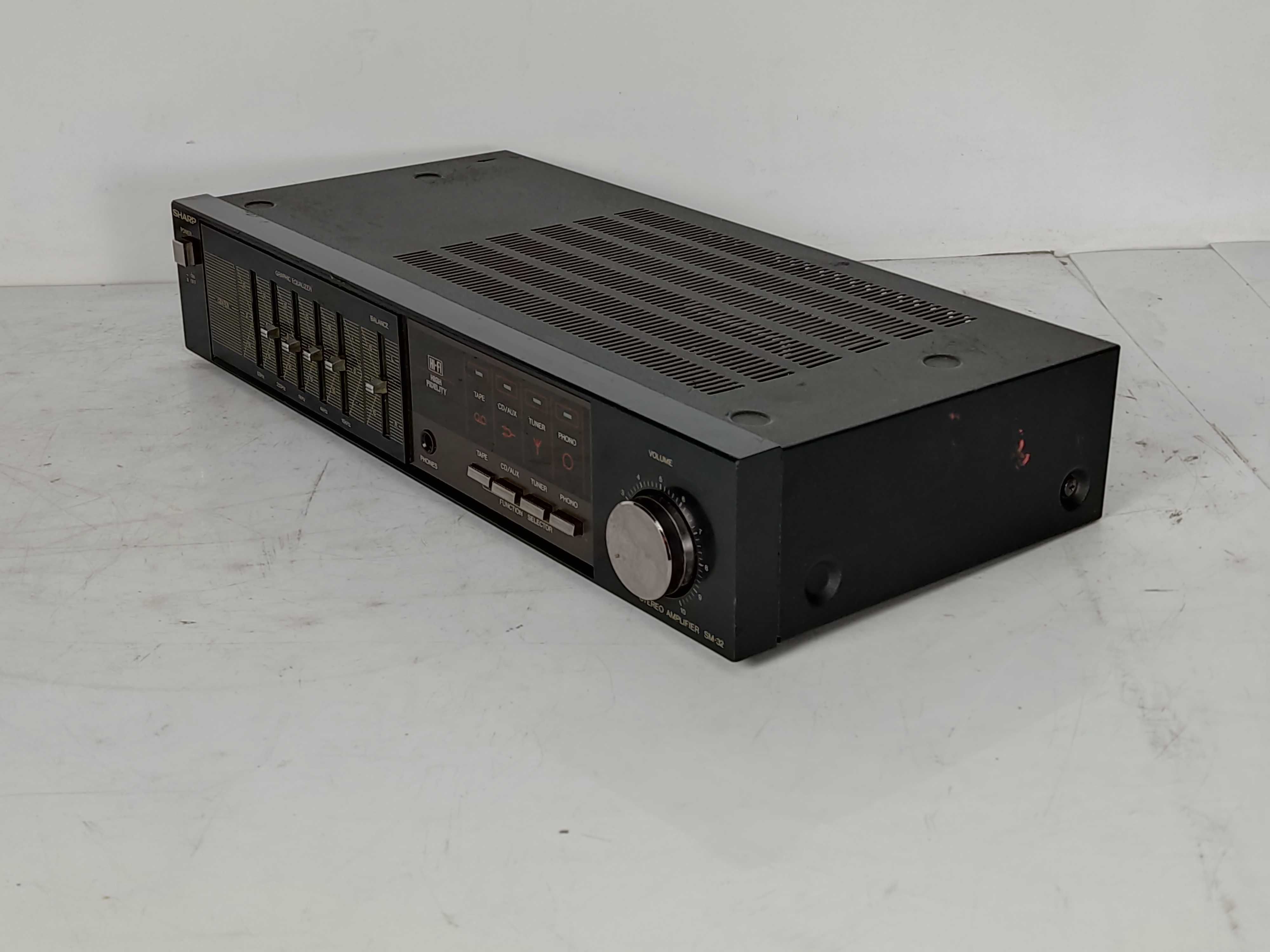 Wzmacniacz SM 32h bk 260W Sharp Equalizer Japan 4ohm tuner