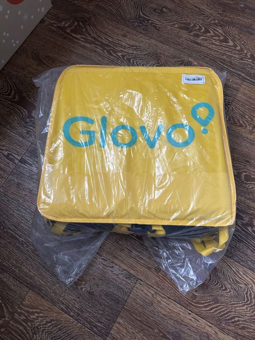 Термосумка для курʼєра Глово для доставки їжі Glovo Нова Запечатана