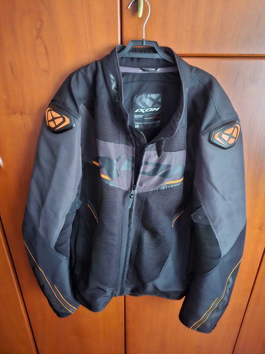 Casaco motard de verão Ixon Draco laranja XXL