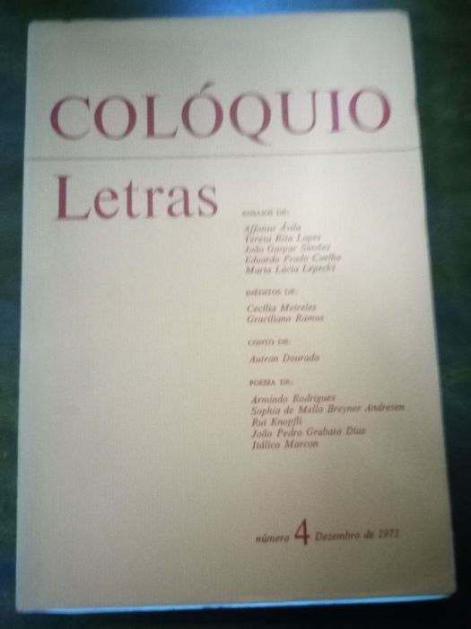 Revista Colóquio Letras - Hernâni Cidade e Jacinto do Prado Coelho