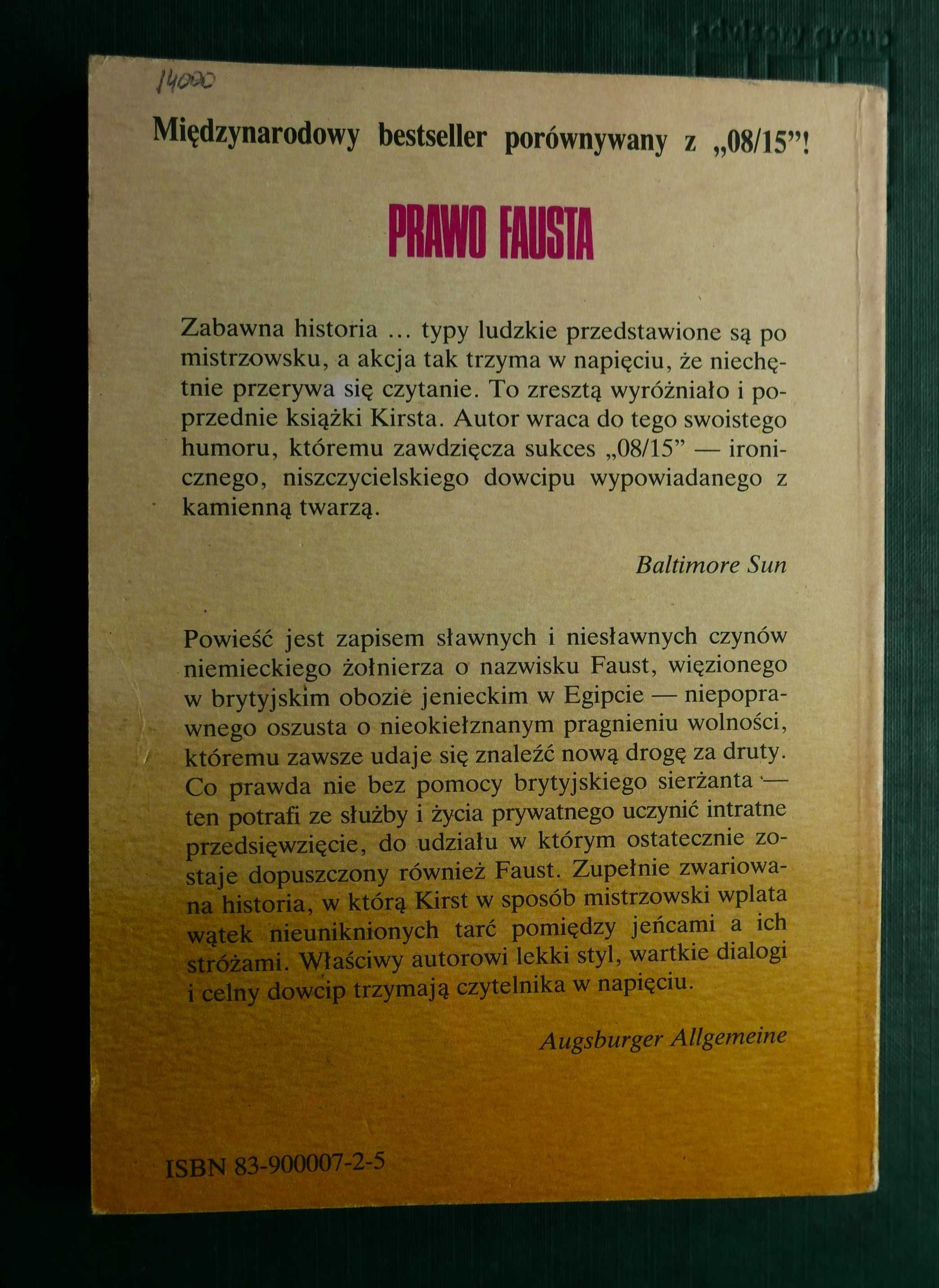 Prawo Fausta - Hans Helmut Kirst