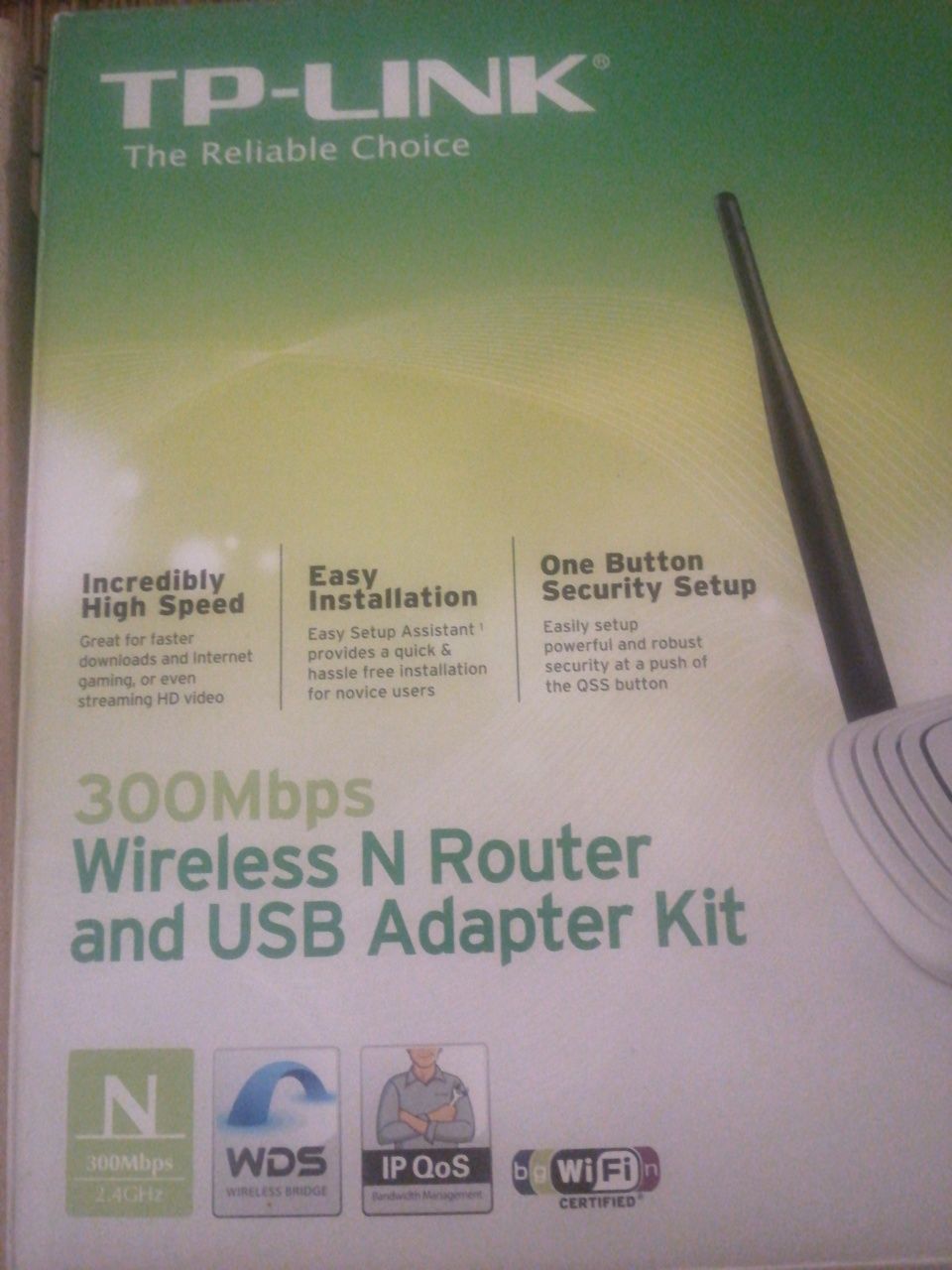 Router TP LINK wireless 300 Mbs i USB Adapter