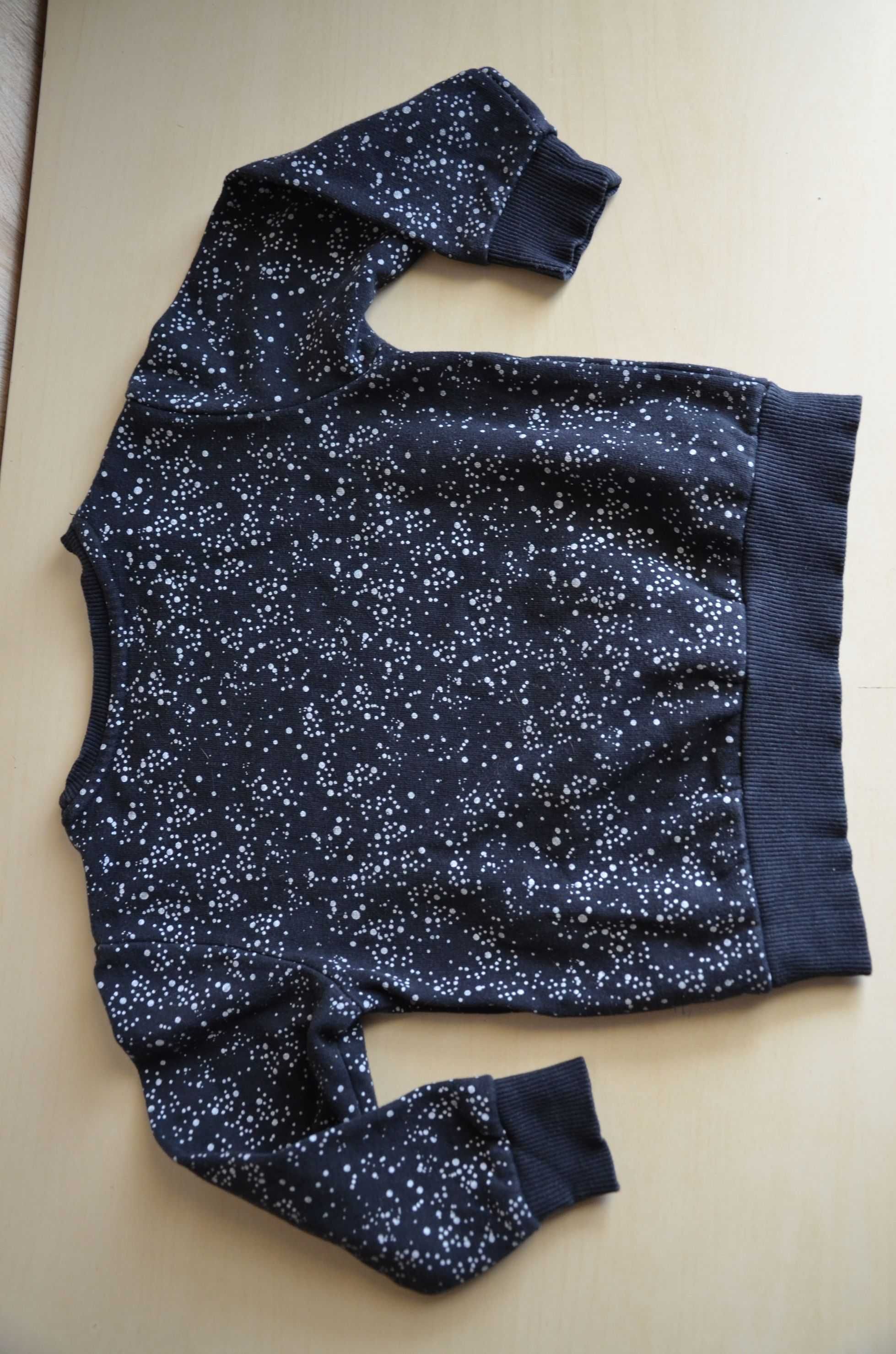 Bluza czarna dla dziecka dziecięca cienka 98 cm - 104 cm
