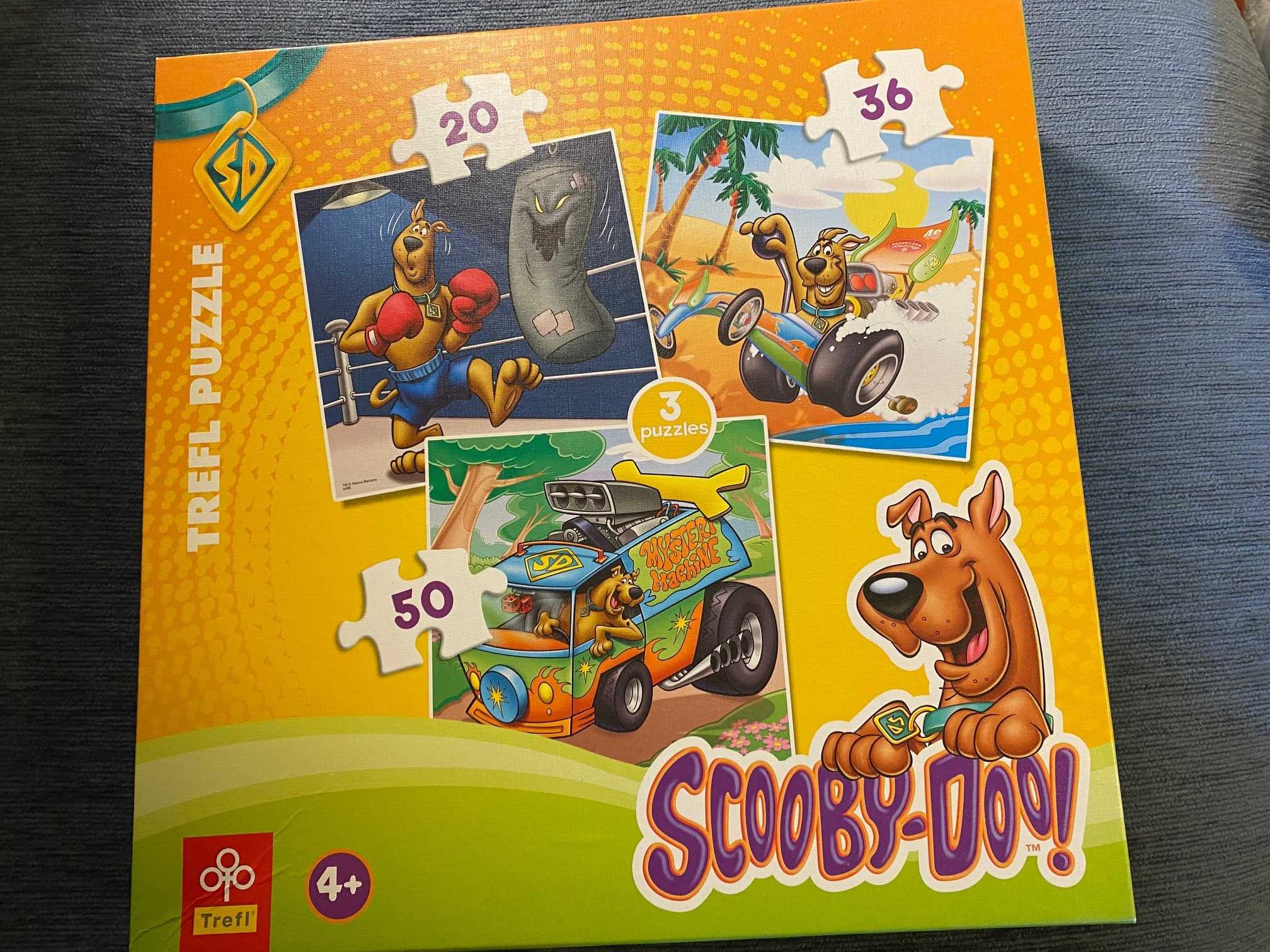 Puzzle Trefl Scooby-Doo.(3 w 1) 20, 36, 50 elementów