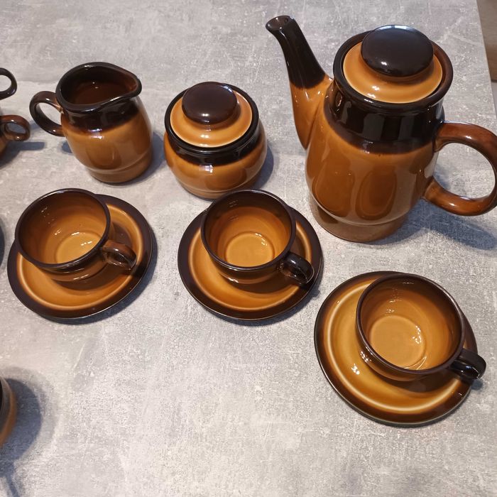Serwis kawowy Porcelit Pruszków 27 elementów