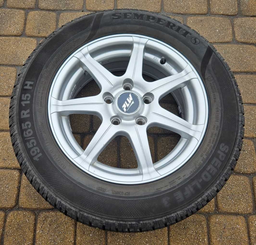 Koła lato letnie Vw Audi Skoda Seat 15 Cali 5x112 + 195/65R15 Semperit