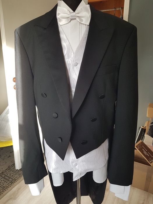 Frak męski 52 plus dodatki