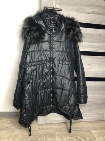 Куртка пуховик черная на зиму
