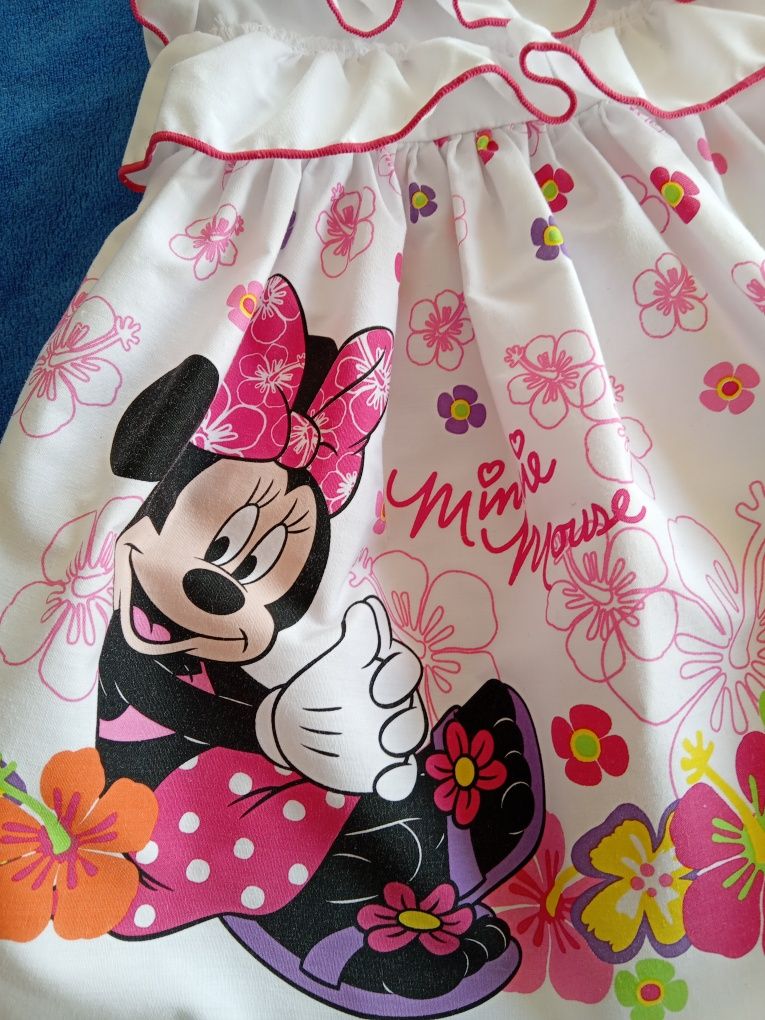 Vestido princesa 9-12 meses oficial Minnie Mouse Disney Baby