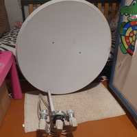 Спутниковая антенна ,спутниковая тарелка 90 см,3 головки