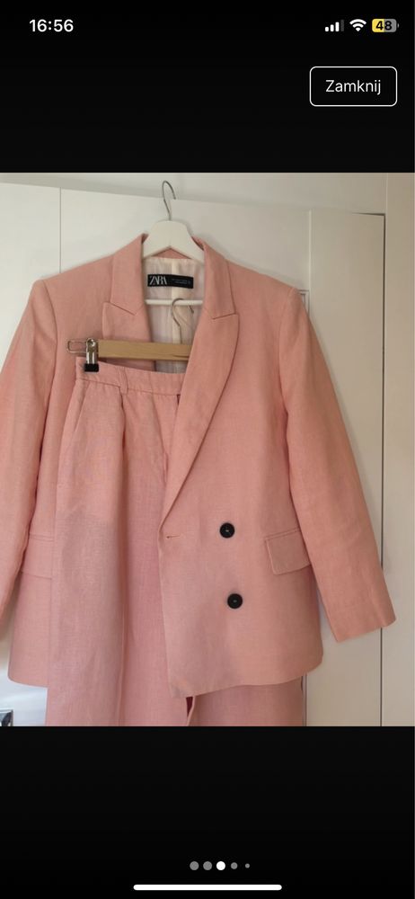Lniany komplet zara XS S