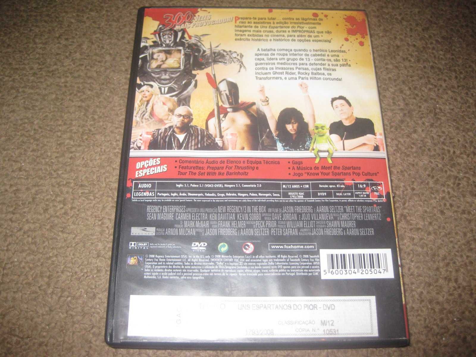 DVD "Uns Espartanos do Pior" com Carmen Electra