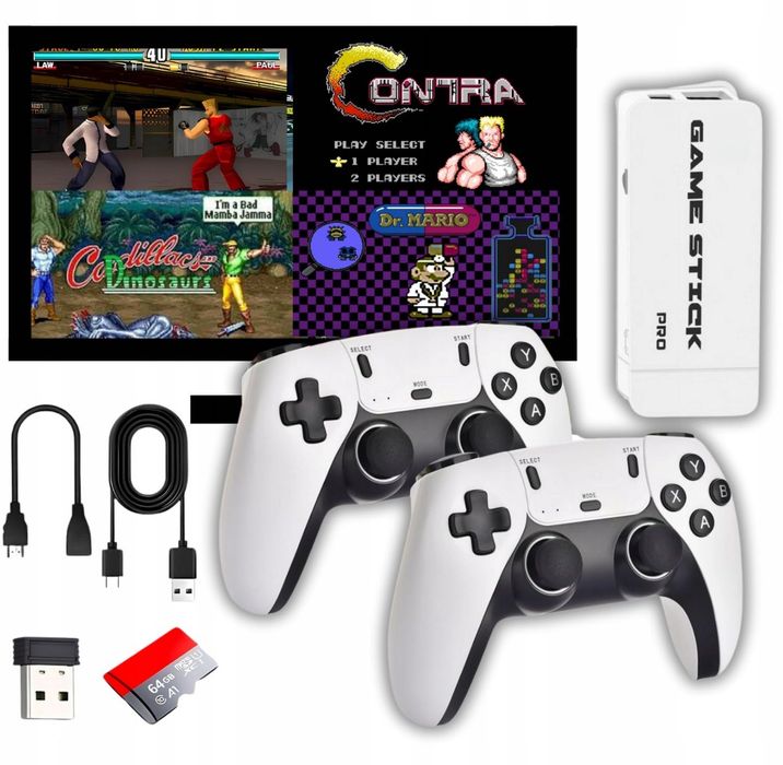 KONSOLA TELEWIZYJNA Gra PS1 20000 Gier Retro 2 Pady HDMI 15 Emulatorów