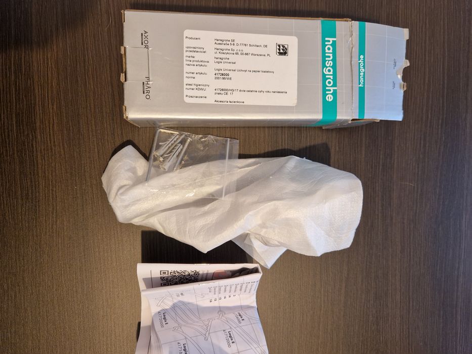 Sprzedam uchwyt na papier toaletowy Grohe