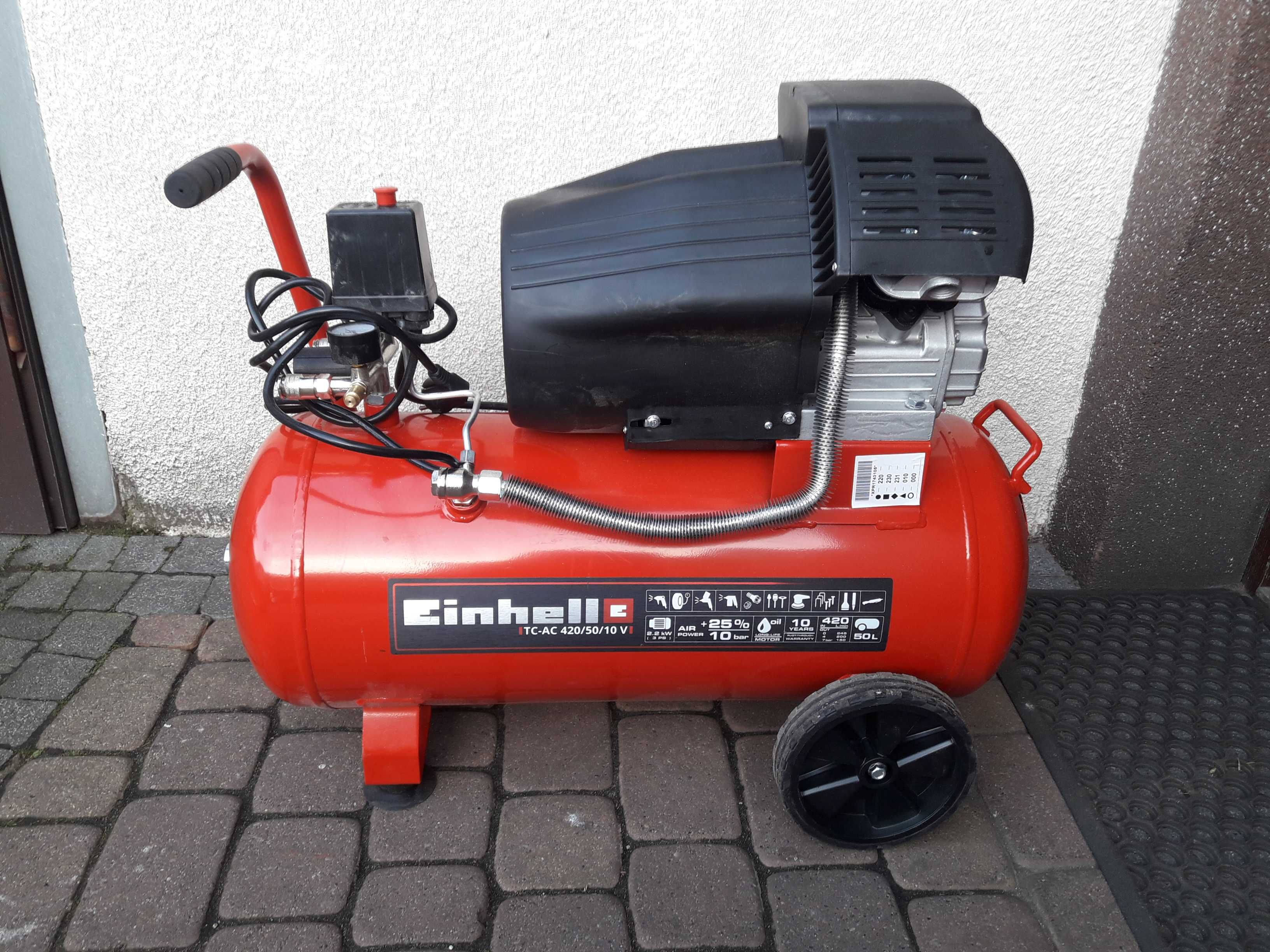 kompresor 2tlokowy V einhell 50l 2024r powystawowy demonstracyjny
