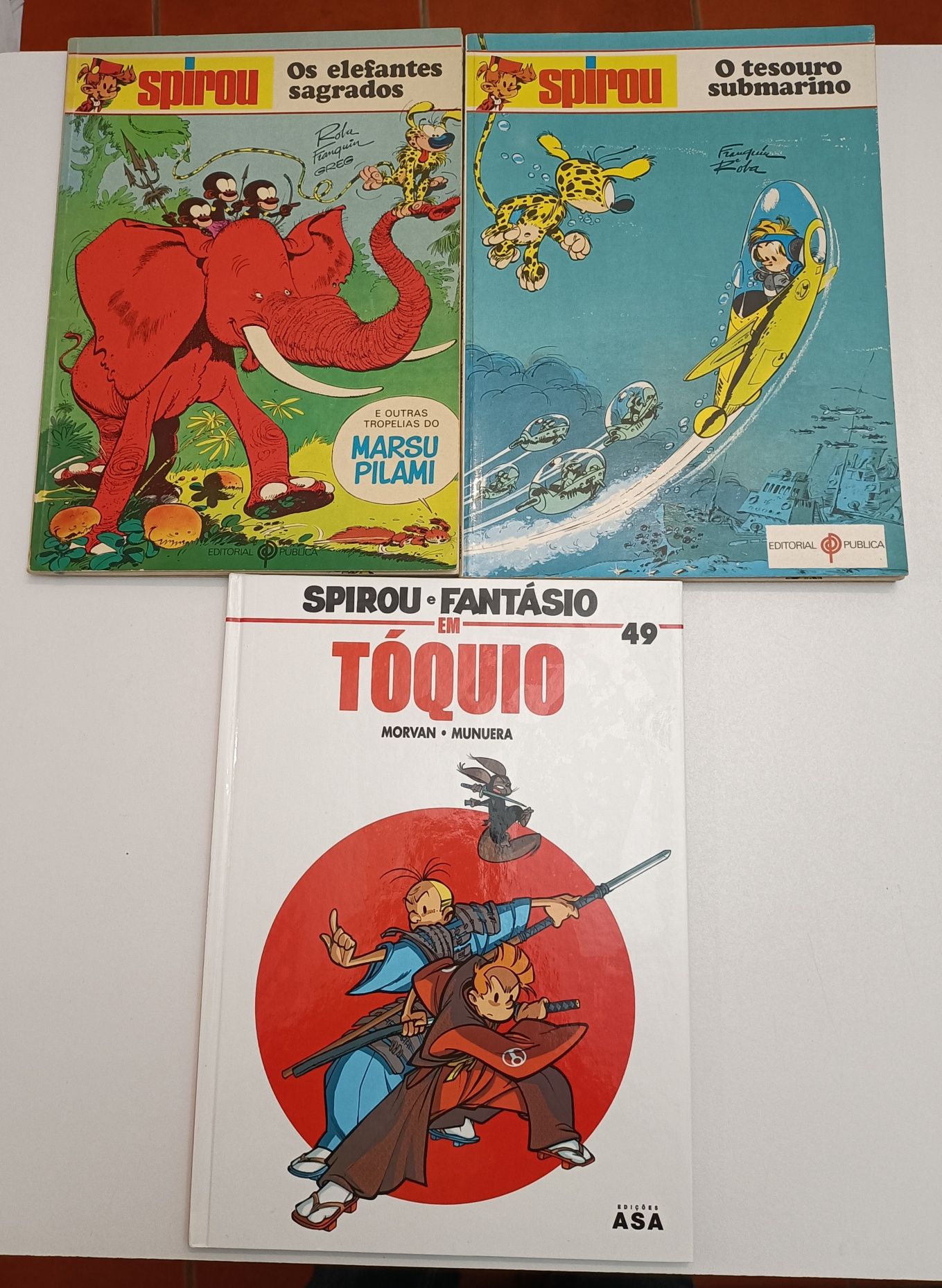 75 Albúns Spirou da Arcádia, Asa,  Pública, Meribérica, C. de Leitores