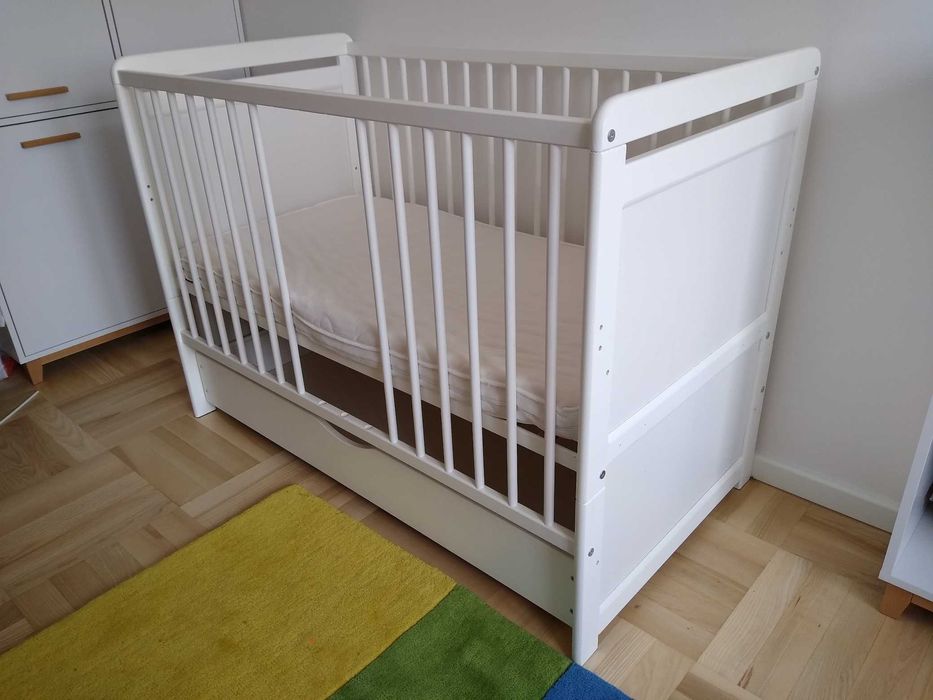 2w1 Łóżeczko dziecięce - tapczanik z szufladą 120x60