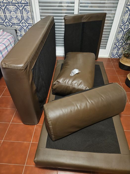 Parte do sofá chaise longue