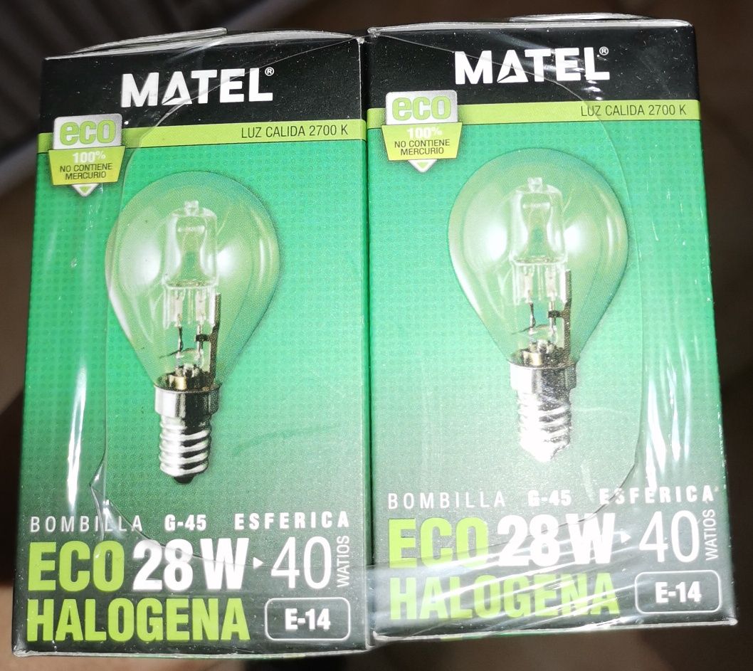 Lâmpada ECO Halogena 28,42,70 e 100W