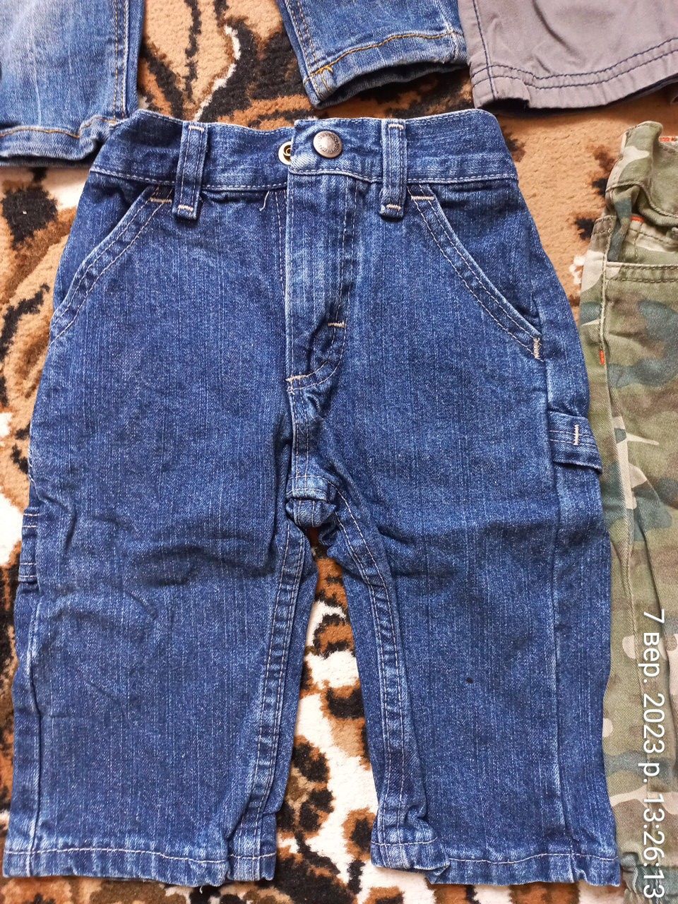 Якісні фірмові штани джинсы 6-9 м 9-12 м 12-18 м джинси