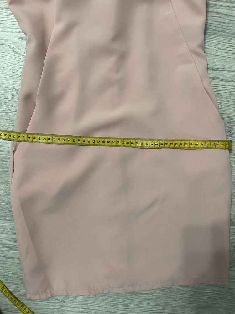 Святкова ніжно-рожева сукня (заміри на фото)