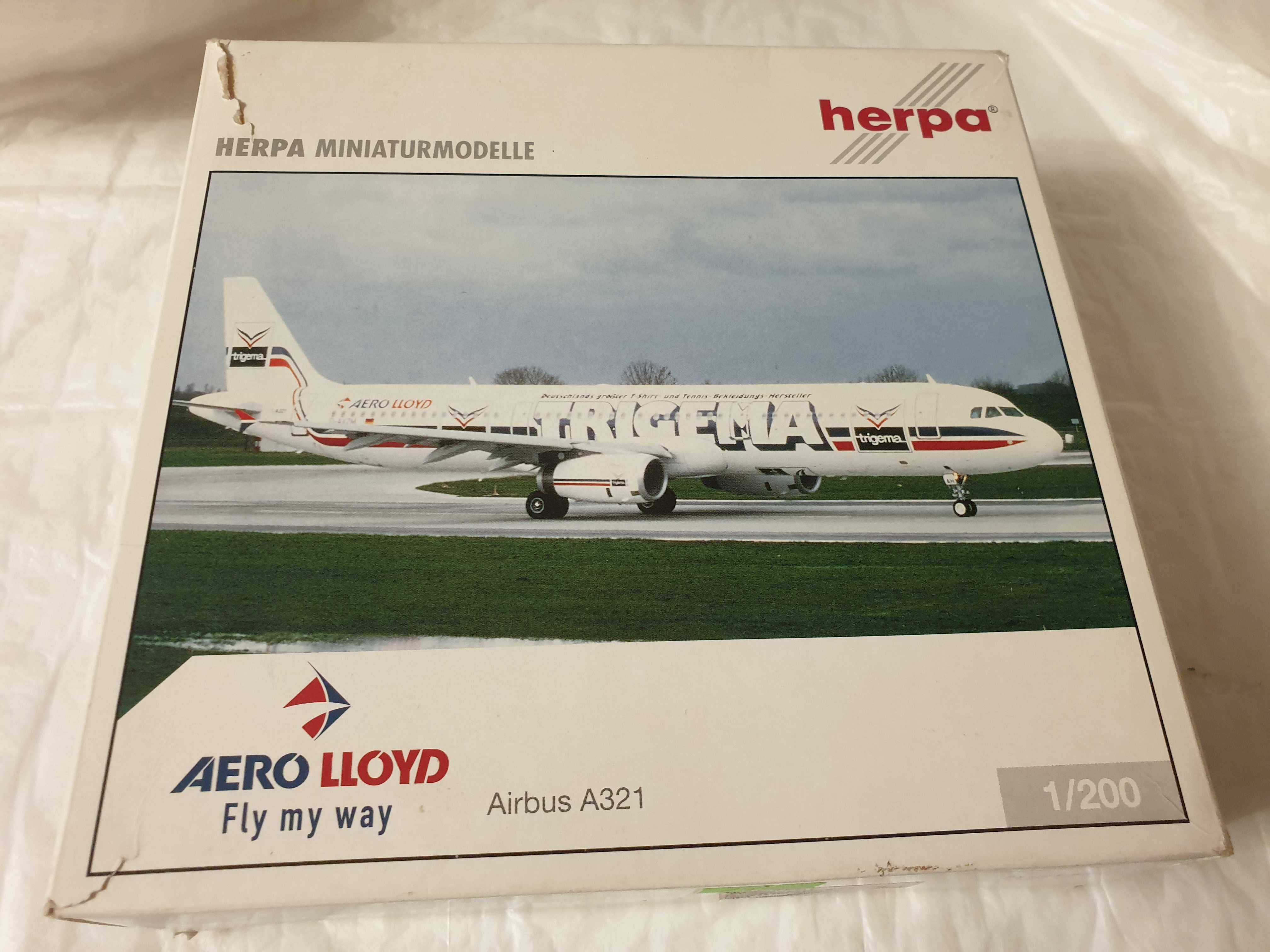 1/200 Herpa 550680 airbus 321 aero lloyd - Trigema