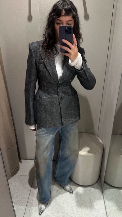 Приталений блейзер від Zara з вовною