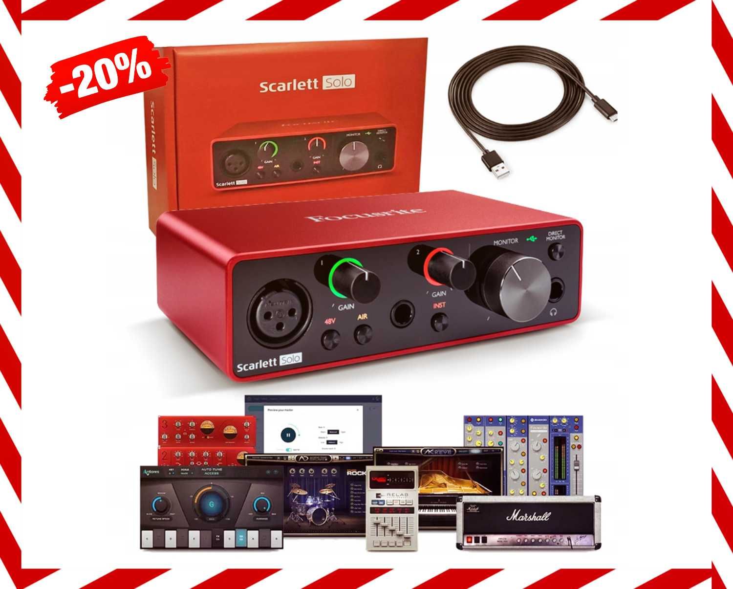 Nowy Interfejs Audio Focusrite Scarlett Solo 3rd Gen *PROMOCJA*