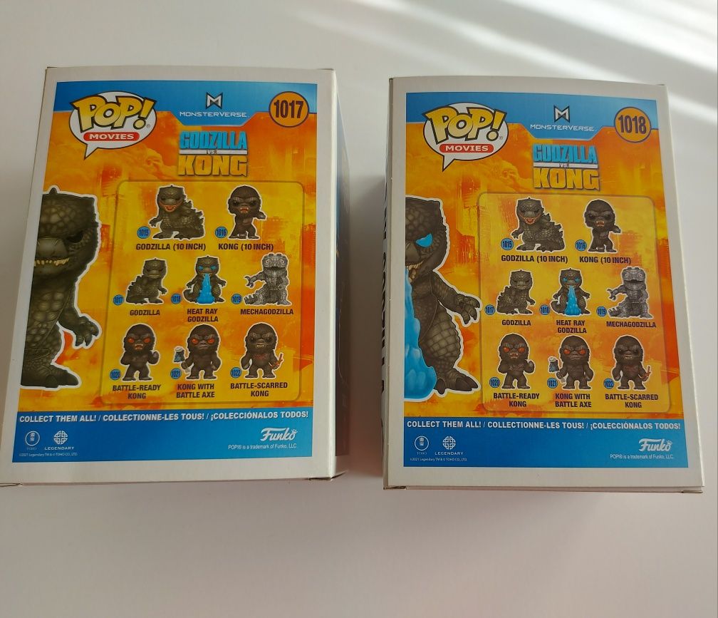 Funko Pop Godzilla vs Kong 1017 e 1018