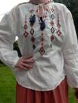 Bluzka koszula folk etno bawełna wyszywania