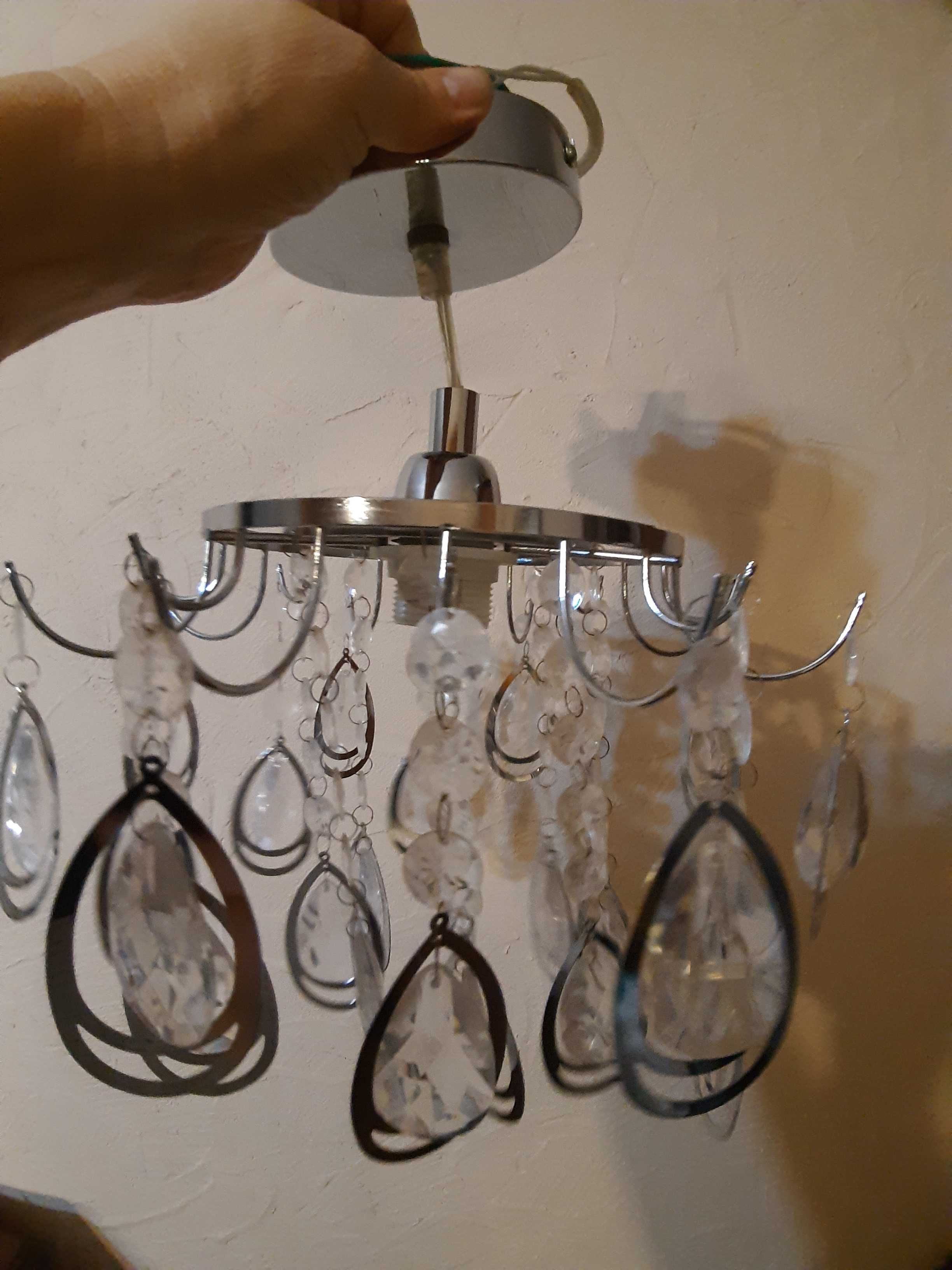 lampa jednopunktowa, łezki akrylowe