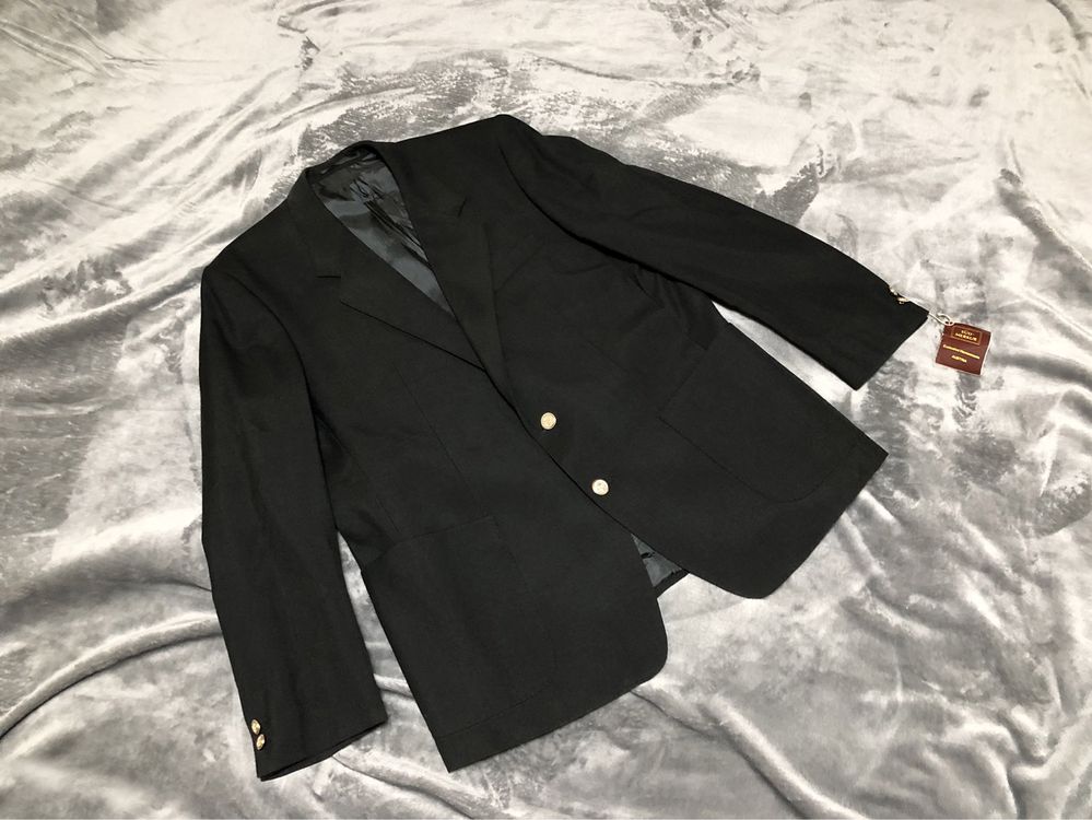 Мужской клубный пиджак черный, винтажный блейзер Австрия Sud Merkur