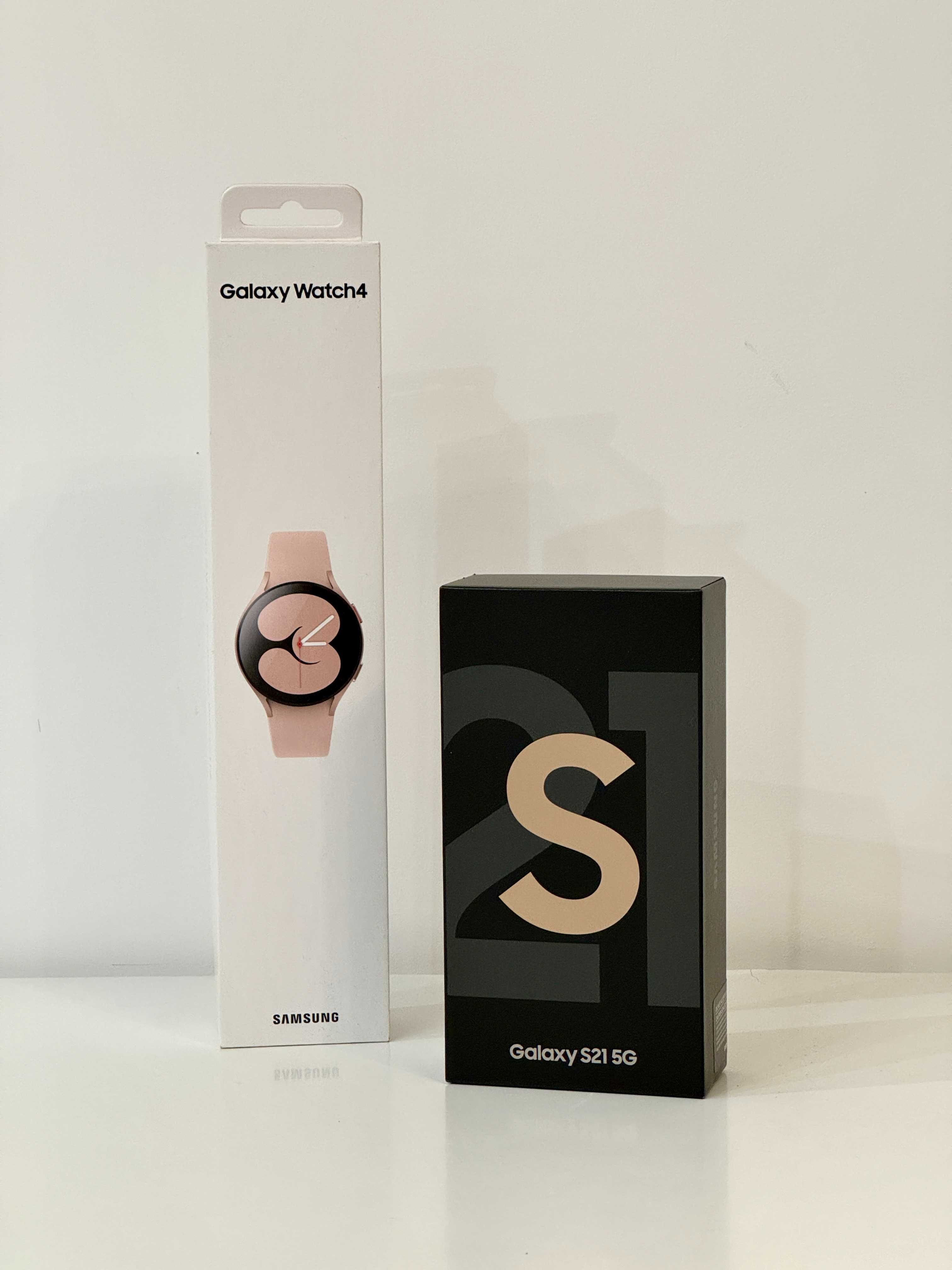 IDEALNY STAN JAK NOWY- SAMSUNG Galaxy S21 256GB 5G + Galaxy Watch 4
